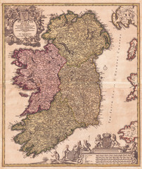 1716, Homann Map of Ireland