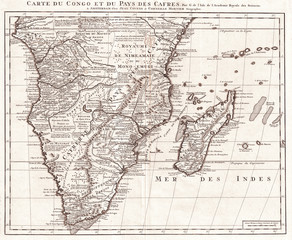 1730, Covens and Mortier Map of Southern Africa