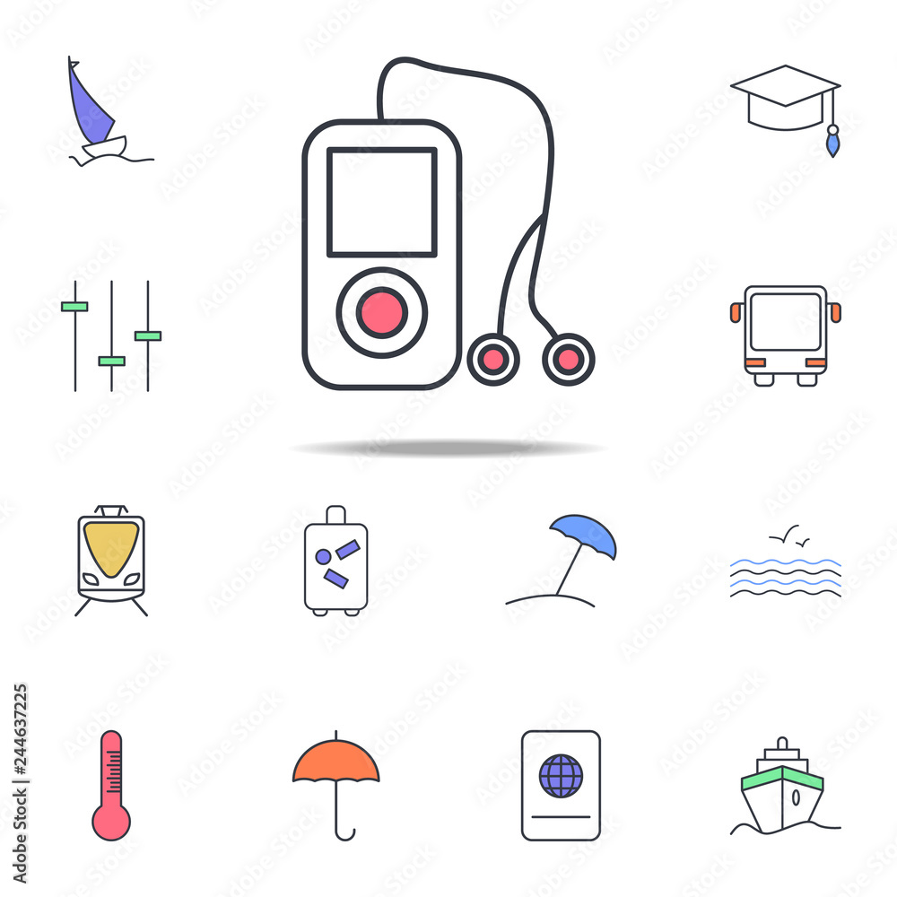 Poster music player icon. web icons universal set for web and mobile