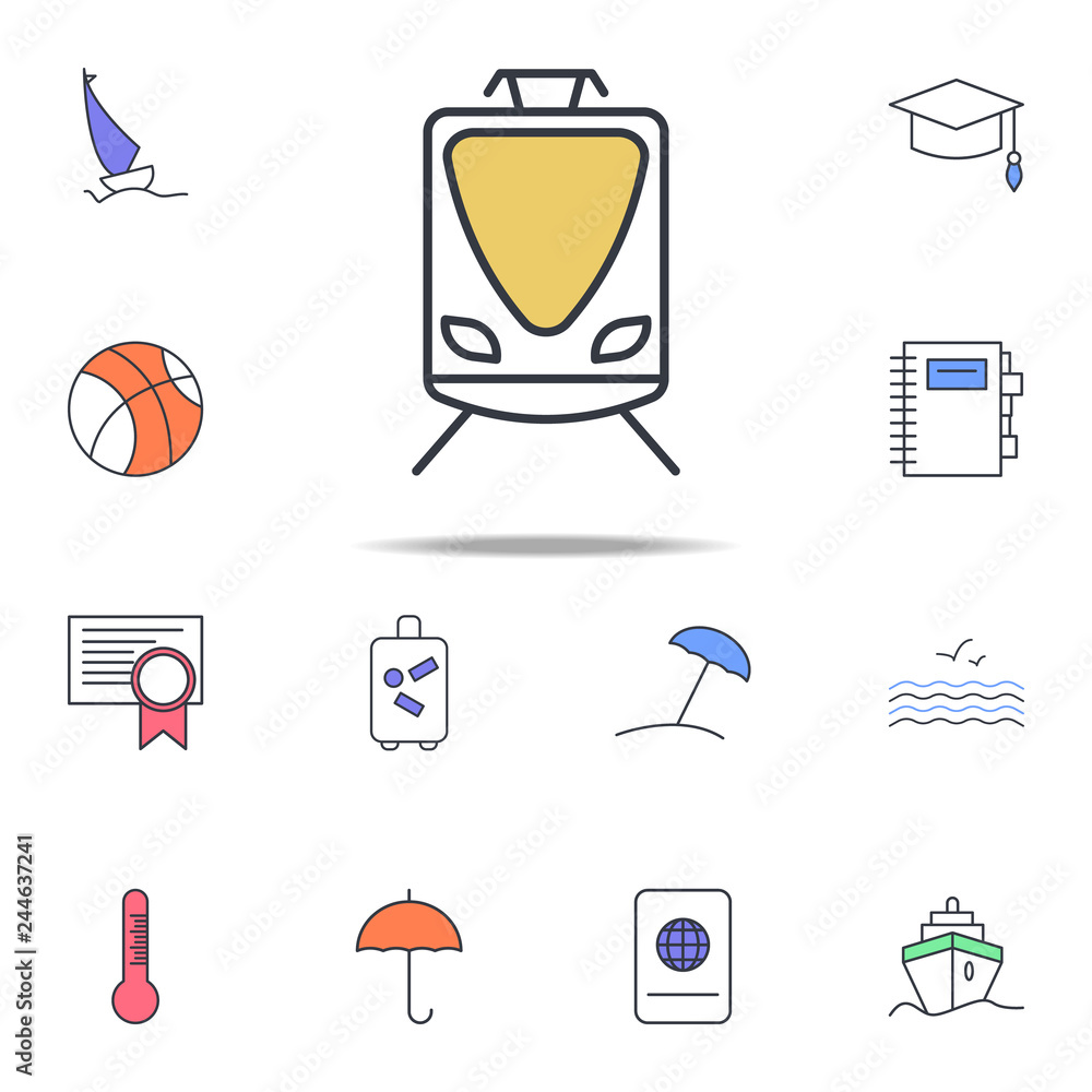 Aufkleber a train icon. web icons universal set for web and mobile