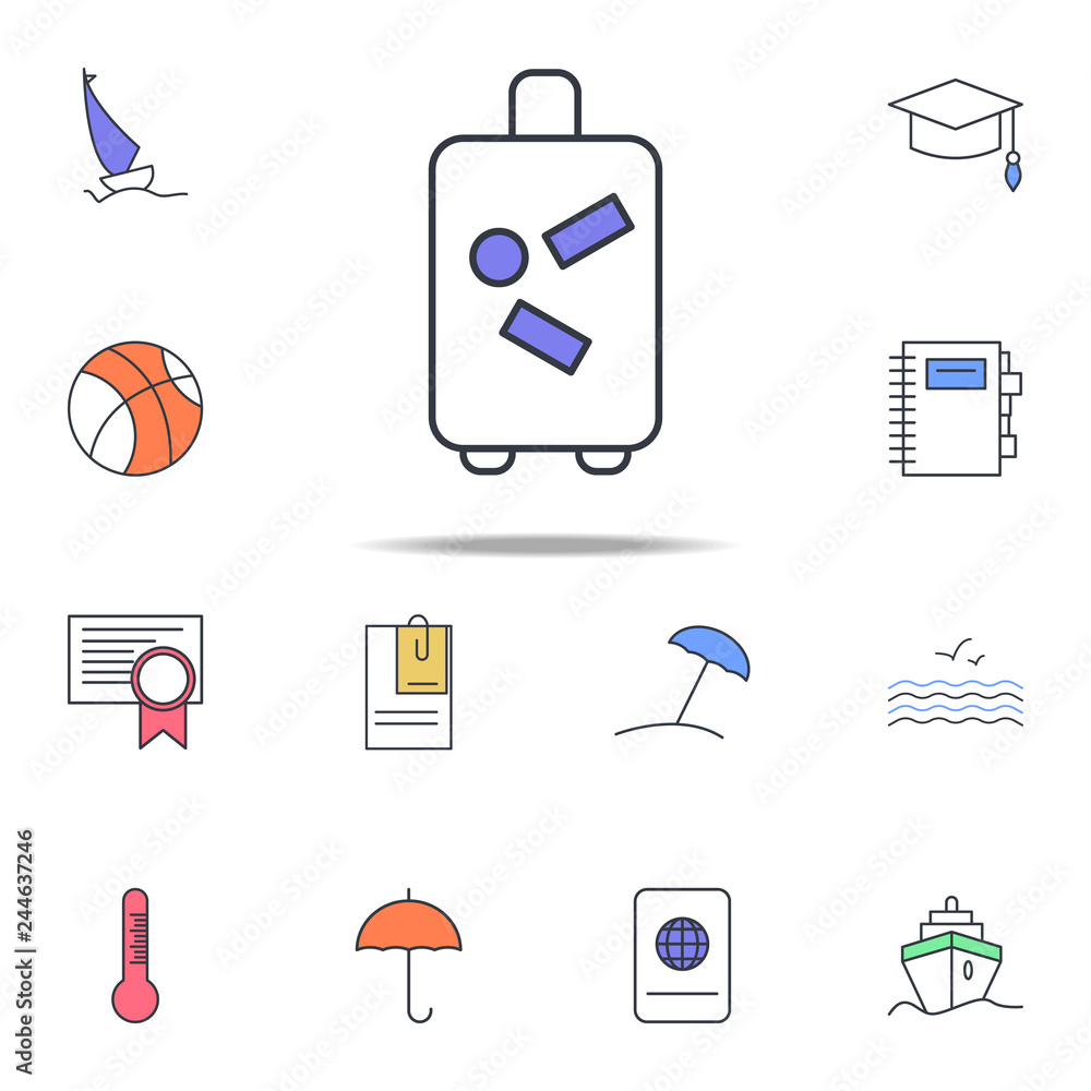 Poster suitcase icon. web icons universal set for web and mobile