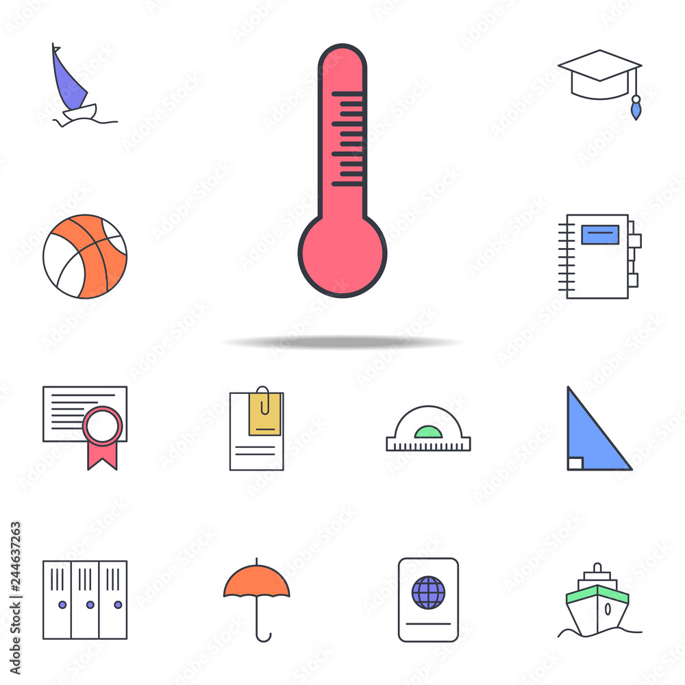 Poster thermometer icon. web icons universal set for web and mobile