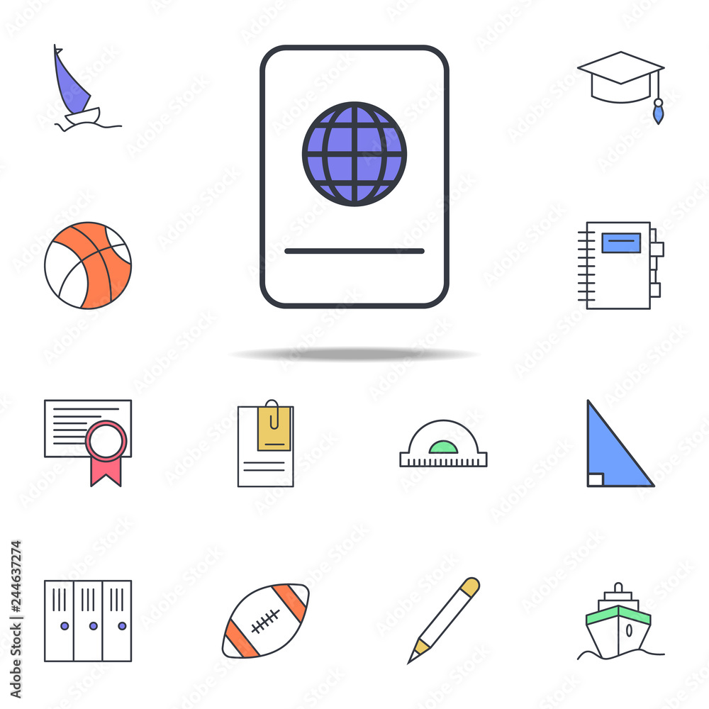 Poster passport icon. web icons universal set for web and mobile