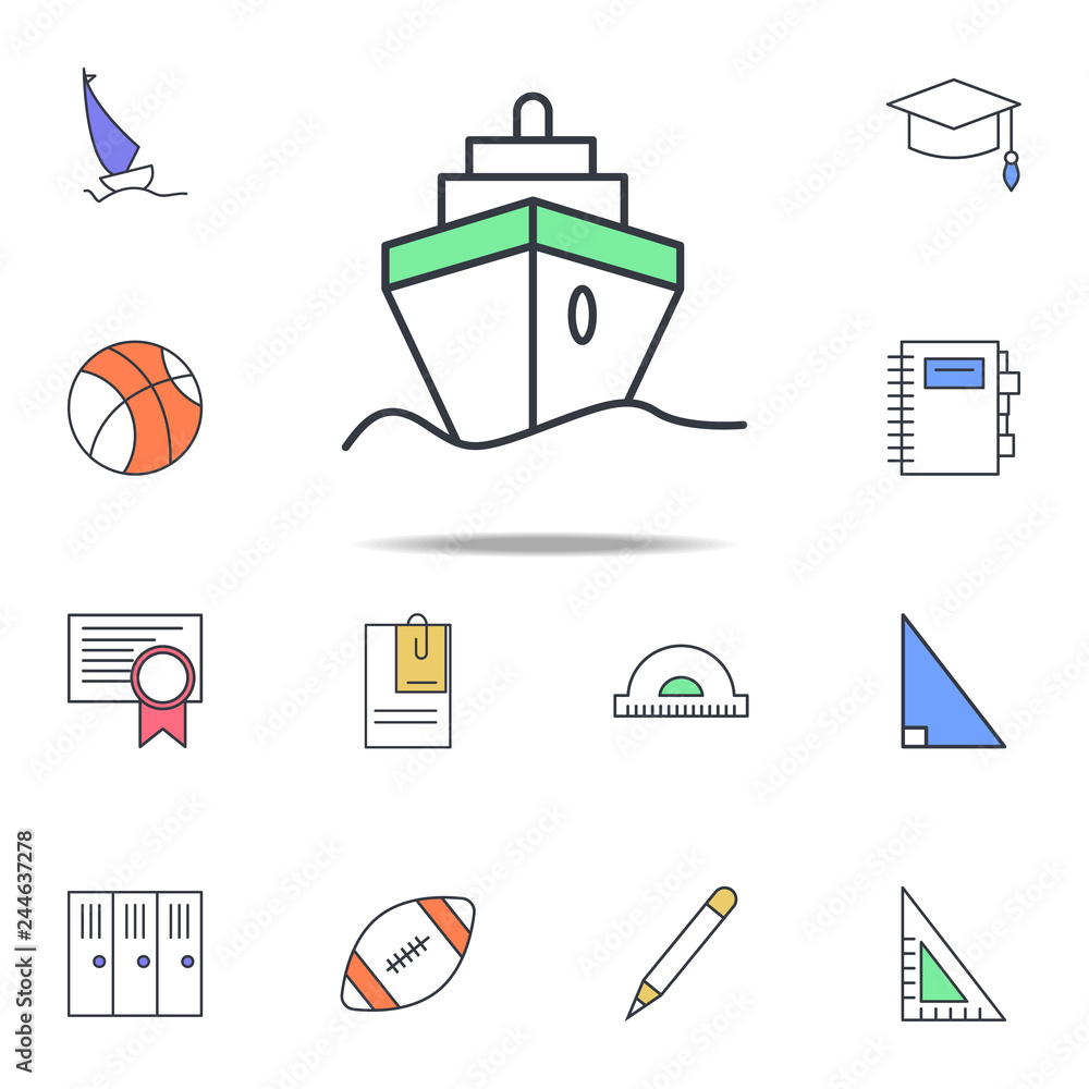 Poster ship icon. web icons universal set for web and mobile