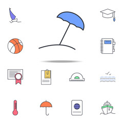 Beach umbrella icon. web icons universal set for web and mobile