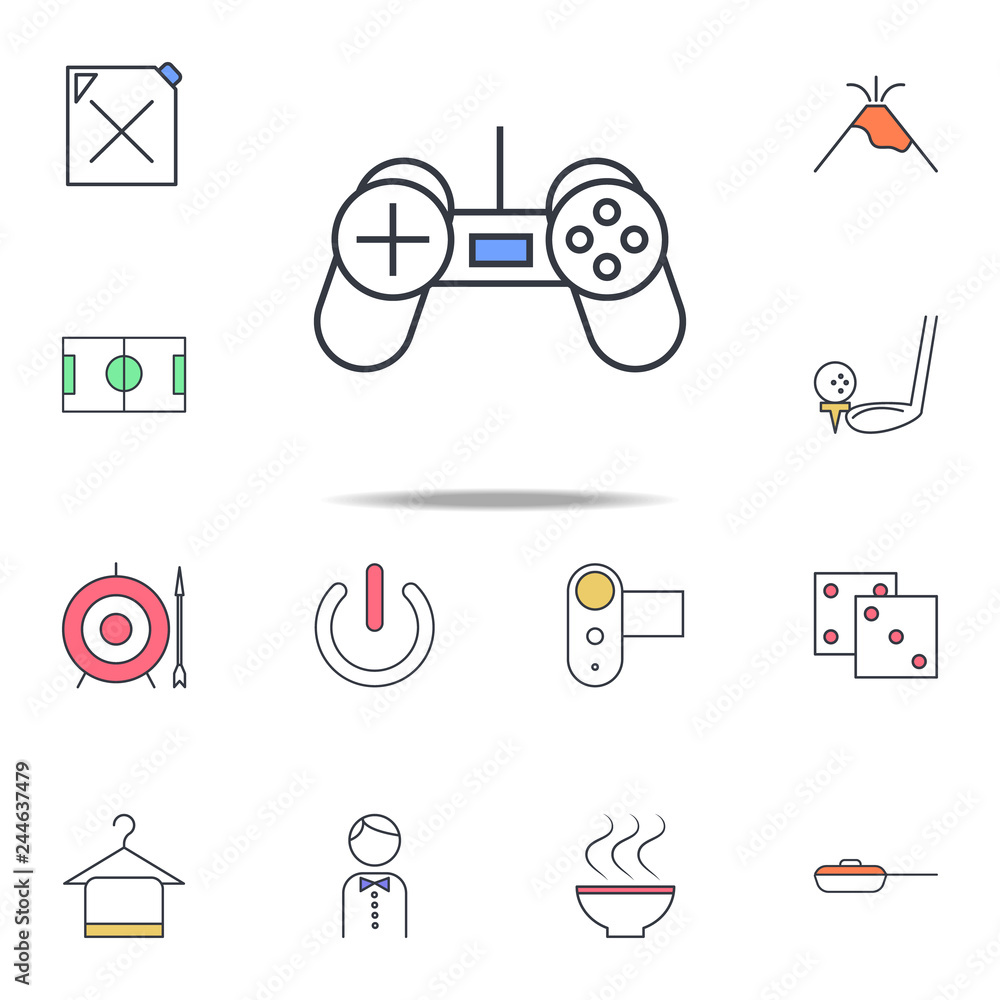 Aufkleber game joystick icon. web icons universal set for web and mobile