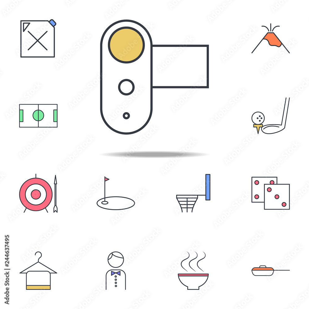 Aufkleber manual camera icon. web icons universal set for web and mobile