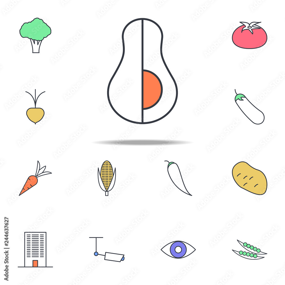 Aufkleber avocado icon. web icons universal set for web and mobile