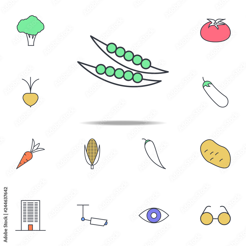 Poster kidney beans icon. web icons universal set for web and mobile