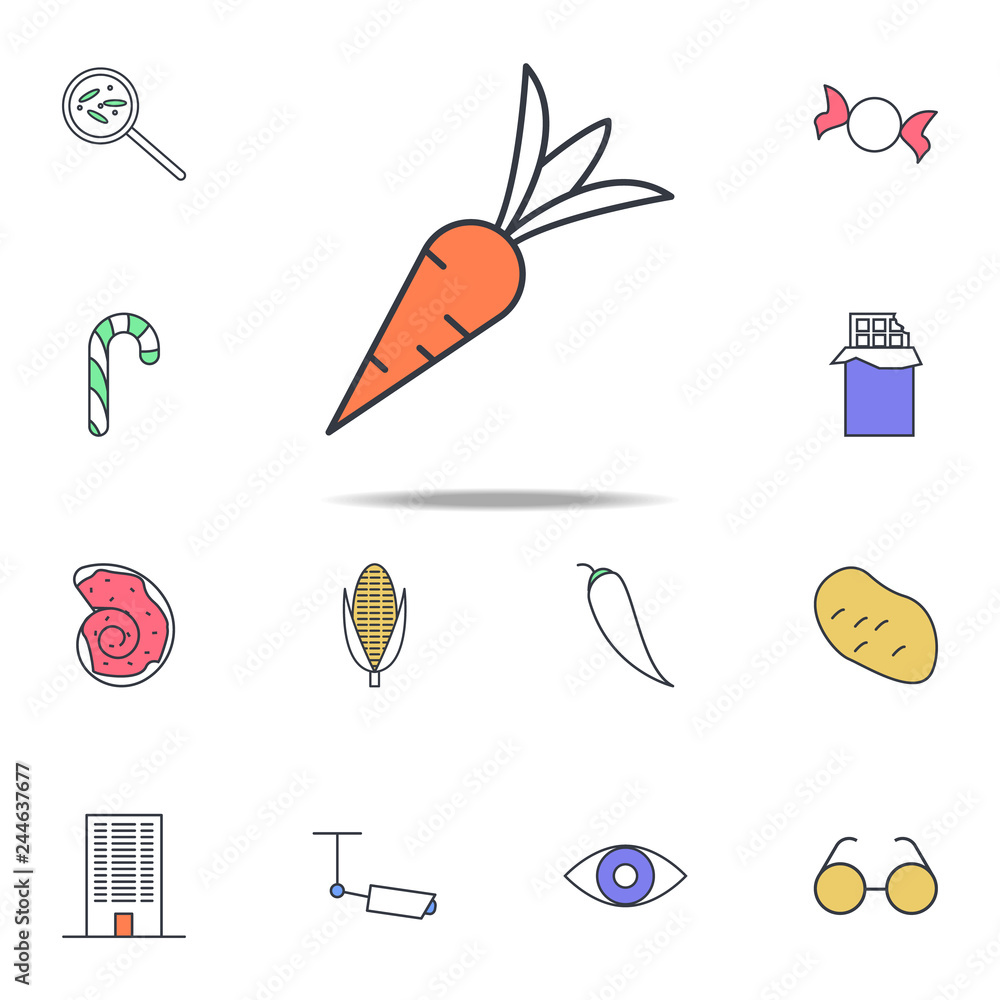 Aufkleber carrot icon. web icons universal set for web and mobile