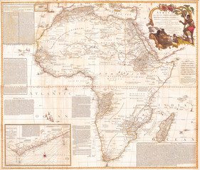 1787, Boulton, Sayer Wall Map of Africa