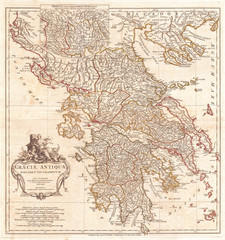 1794, Anville Map of Ancient Greece