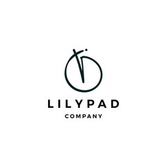 lily pad logo vector icon illustration © gaga vastard