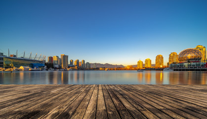 Naklejka premium dock at sunset