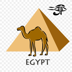Symbolic sign of a trip to Egyp