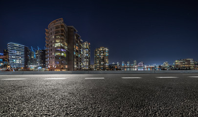 empty highway at night
