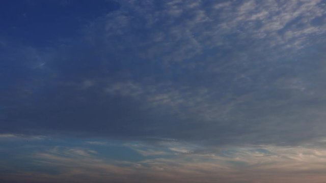 Cirro Cumulus Clouds At Sunset