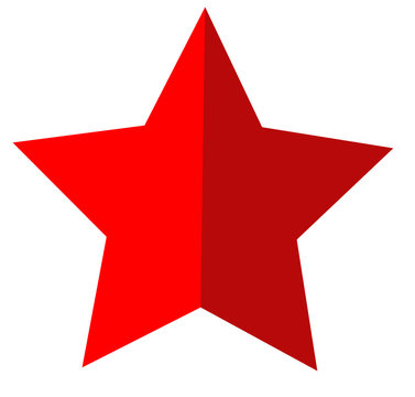 star icon on white background. flat style. star icon for your web site design, logo, app, UI. red star symbol. competition & success sign.