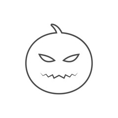 Obraz premium Helovin pumpkin icon. Element of cyber security for mobile concept and web apps icon. Thin line icon for website design and development, app development