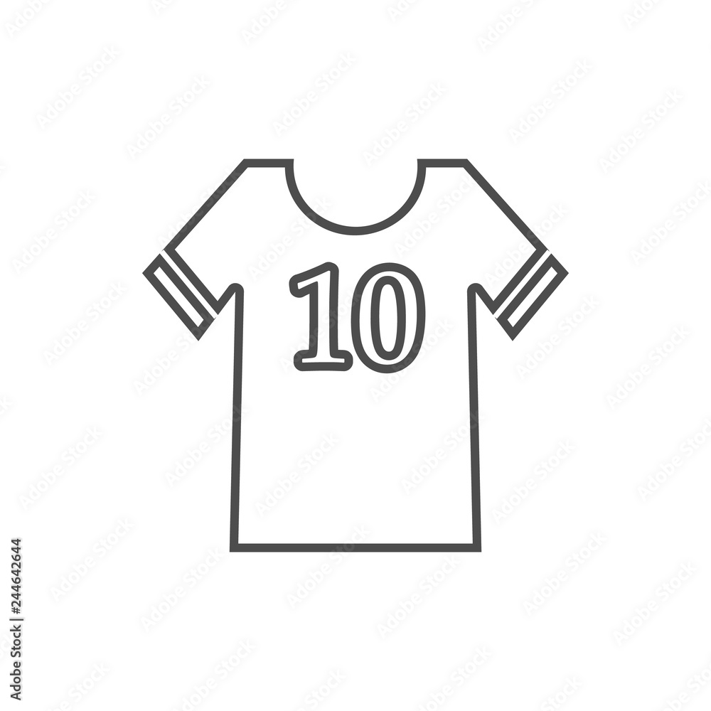 Poster sports wear icon. element of cyber security for mobile concept and web apps icon. thin line icon for