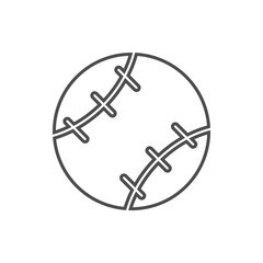 baseball icon. Element of cyber security for mobile concept and web apps icon. Thin line icon for website design and development, app development