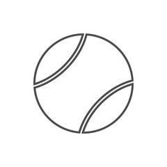 tennis ball icon. Element of cyber security for mobile concept and web apps icon. Thin line icon for website design and development, app development