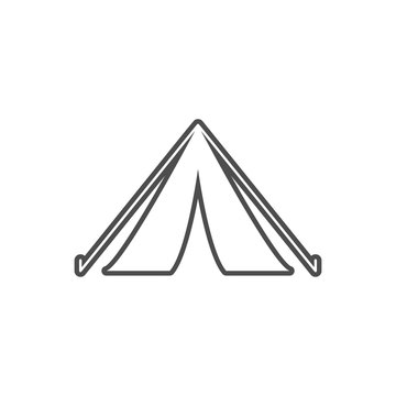 tent icon. Element of cyber security for mobile concept and web apps icon. Thin line icon for website design and development, app development