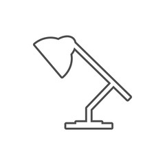 table lamp icon. Element of cyber security for mobile concept and web apps icon. Thin line icon for website design and development, app development