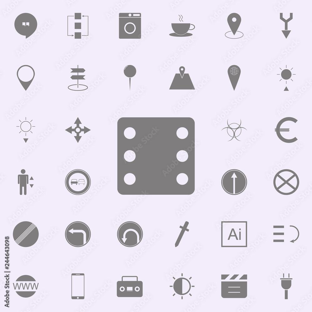 Poster dices icon. web icons universal set for web and mobile