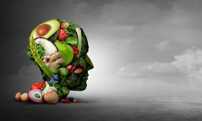 Vegan And Vegetarian Psychology - obrazy, fototapety, plakaty