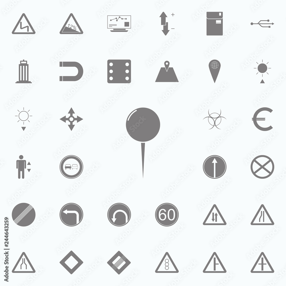 Aufkleber map marker location icon. web icons universal set for web and mobile
