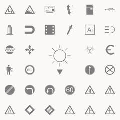 Sunset icon. web icons universal set for web and mobile