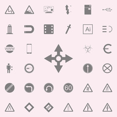 four arrows icon. web icons universal set for web and mobile