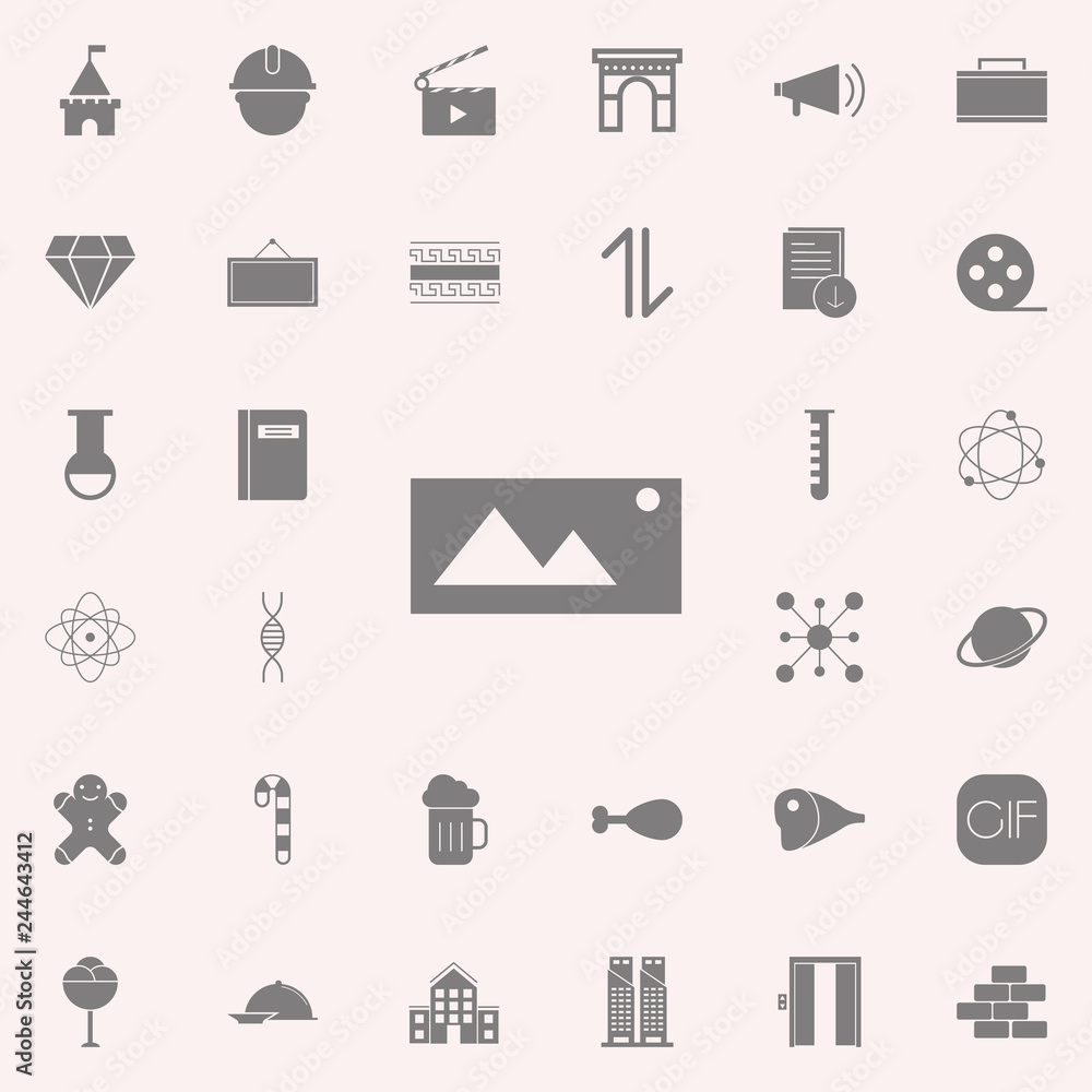 Poster wall painting linear icon. web icons universal set for web and mobile