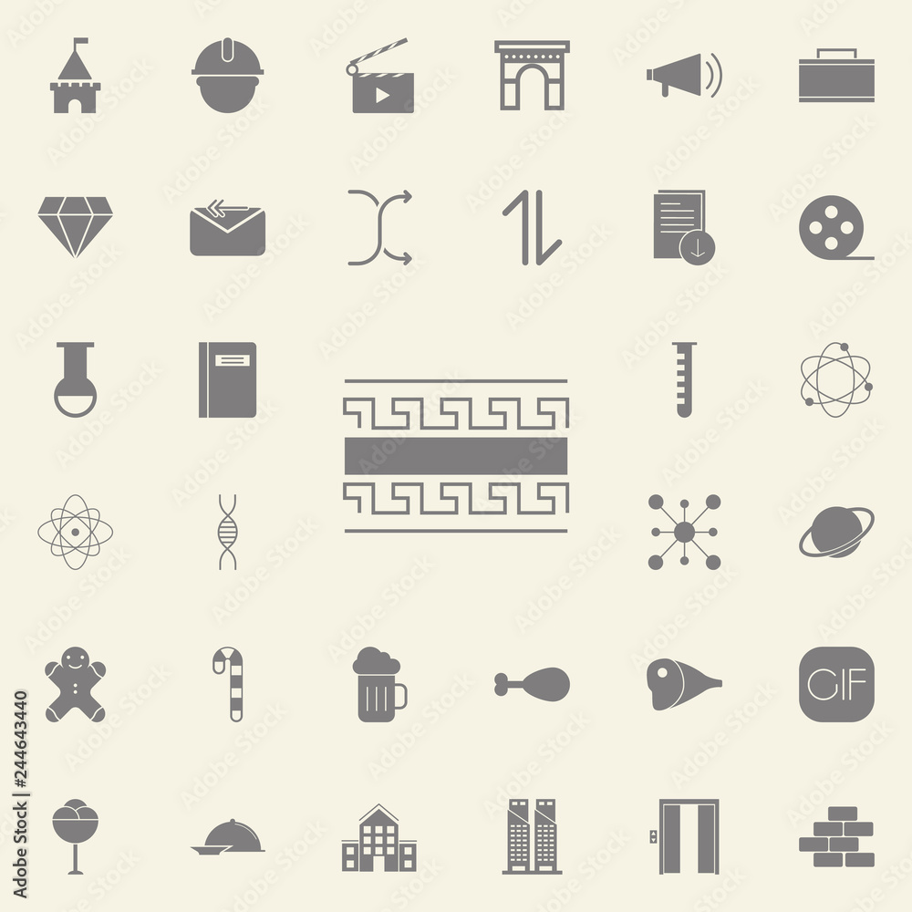 Aufkleber greek style frame ornament icon. web icons universal set for web and mobile