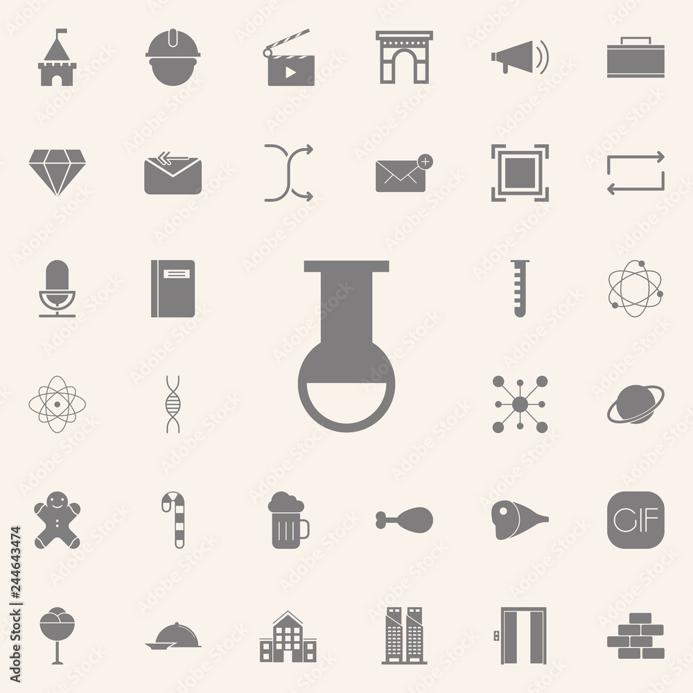 Aufkleber labaratory tube icon. web icons universal set for web and mobile