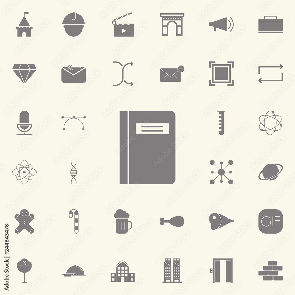 Poster notebook icon. web icons universal set for web and mobile