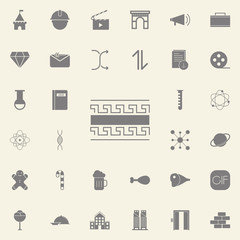 Greek style frame ornament icon. web icons universal set for web and mobile