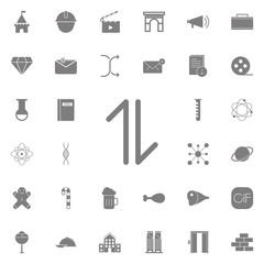 half arrow up down icon. web icons universal set for web and mobile