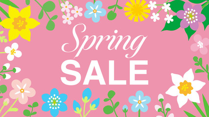 Round frame of Colorful Wildflowers, including words 