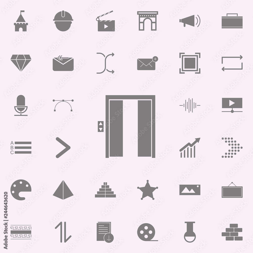 Poster elevator icon. web icons universal set for web and mobile