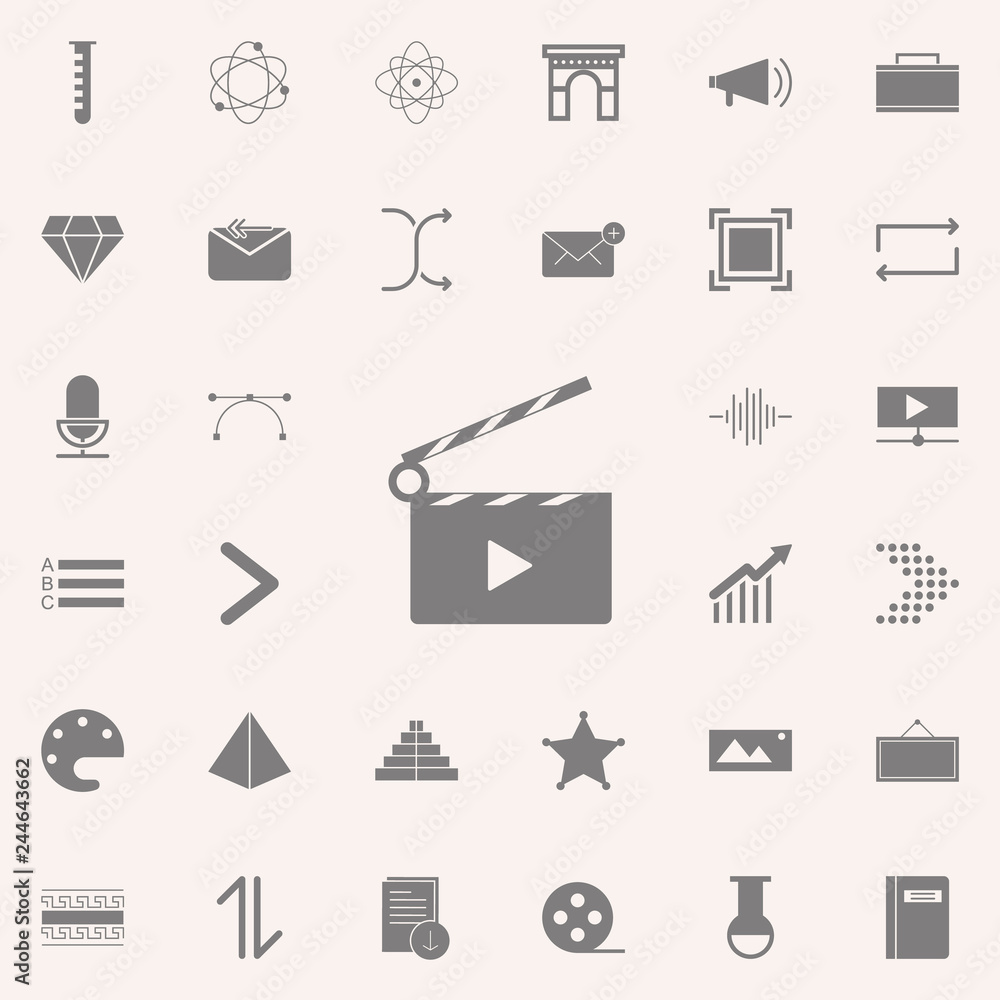 Poster video icon. web icons universal set for web and mobile