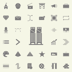 twin towers icon. web icons universal set for web and mobile