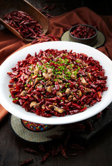 Delicious Chinese cuisine, spicy chicken