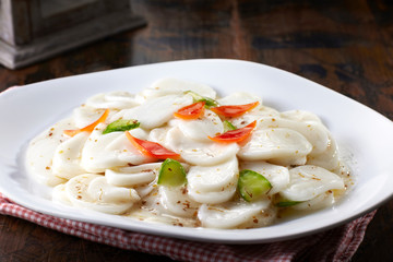 Delicious Chinese cuisine, fried rice cake