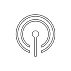 Antenna Wifi icon. Element of cyber security for mobile concept and web apps icon. Thin line icon for website design and development, app development