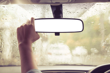 car rare view mirror