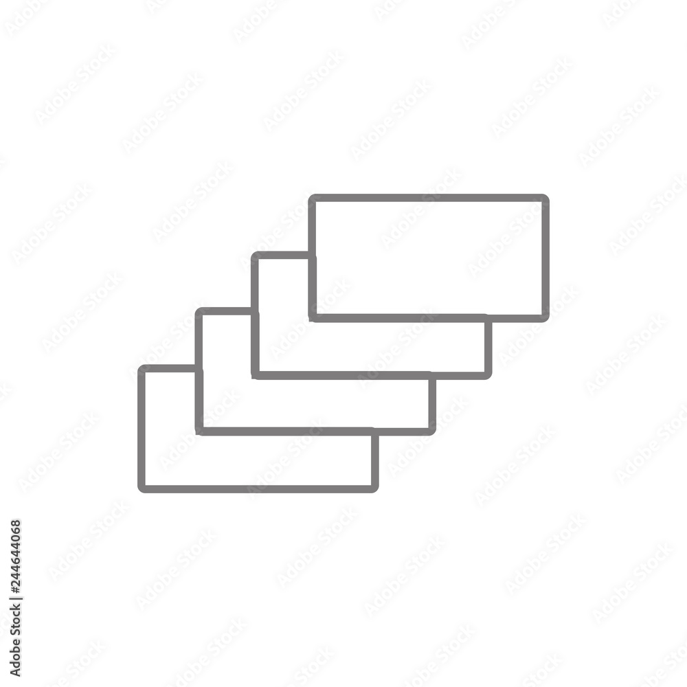 Poster layers icon. element of cyber security for mobile concept and web apps icon. thin line icon for webs