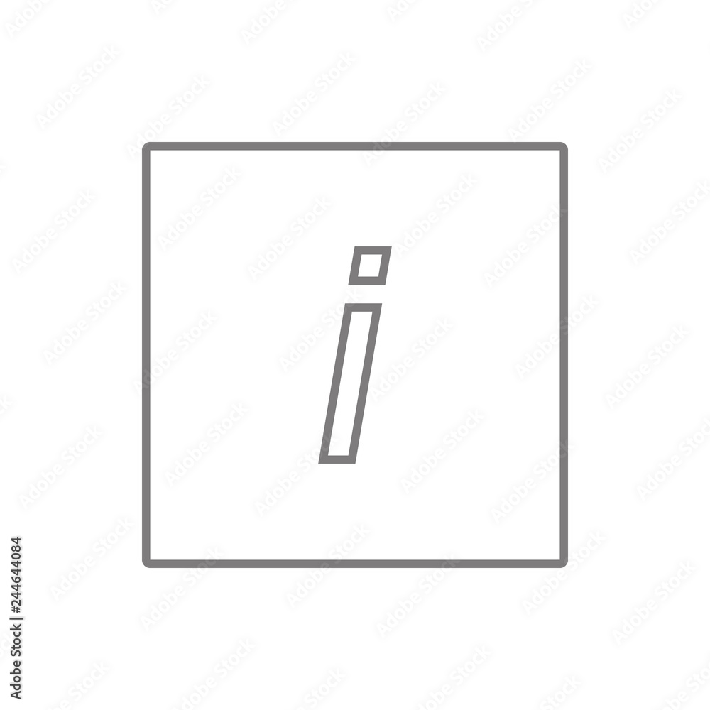 Poster italic type style graphic design icon. element of cyber security for mobile concept and web apps ico