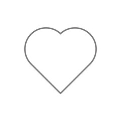 Heart icon. Element of cyber security for mobile concept and web apps icon. Thin line icon for website design and development, app development
